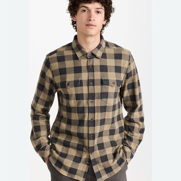 RAILS Men's Plaid Shirt - Black and Tan SAMPSON Rails medium men’s FLANNEL - Picture 1 of 8